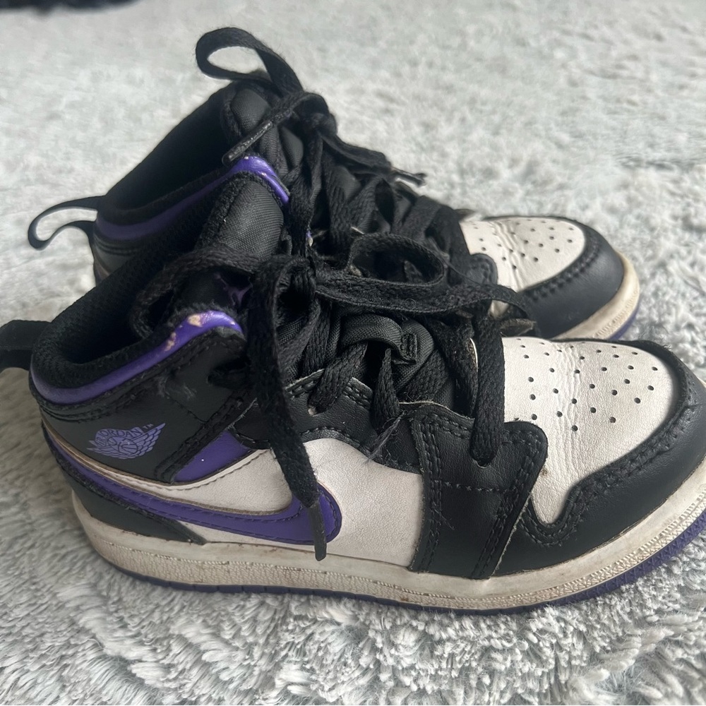 Jordan 1 Mid (TD) Toddlers Shoes Black- size  9C